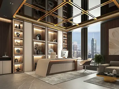 Unshakable Custom Manager Office Furniture Package  Electrical Work Renovation