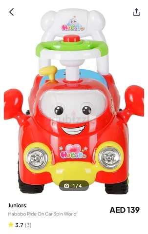Juniors Habobo Ride On Car Spin World.. With free rocking horse