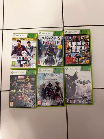 Collection of 6 Xbox 360 Video Games