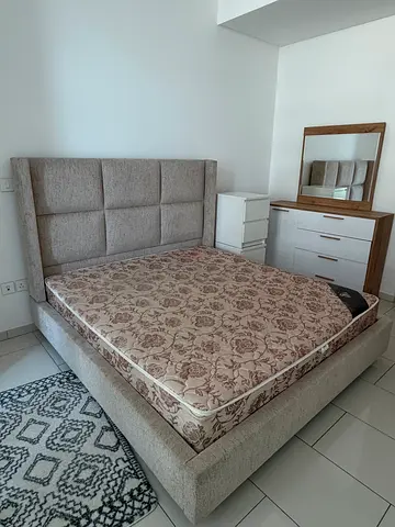 Bedroom Set (bed frame + mirrored dresser + mattress) URGENT