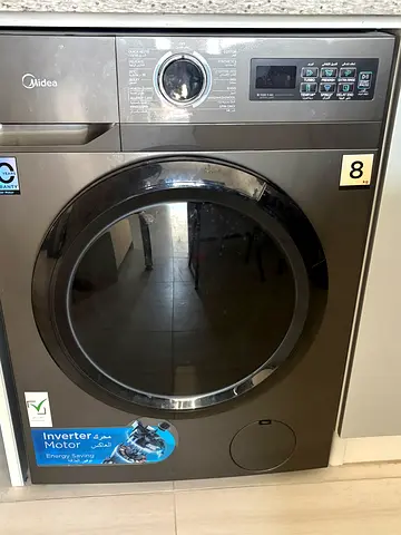 Midea Front Load Washing Machine - 8 kg, Inverter Motor