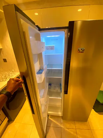 LG Stainless Steel Tall Refrigerator - Single Door Freezer Side (Good Condition)