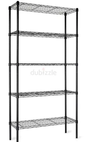 Brand New Black Heavy Duty Storage Unit with 5 Tier Shelves