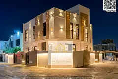 Own your luxury villa in Ajman—featuring two floors, a rooftop terrace, and an indoor, air-conditi
