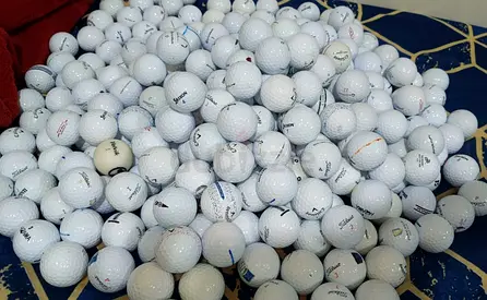 Mix brands used golf balls
