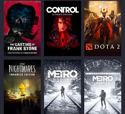 Window games sell only on steam app