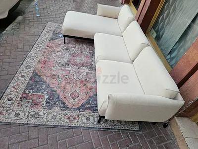 Beige applaryd L shape sofa