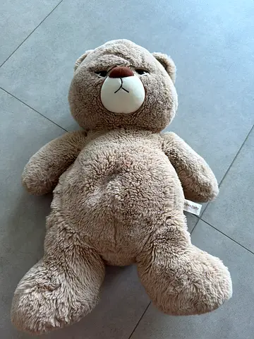 Large beige plush teddy bear - gently used