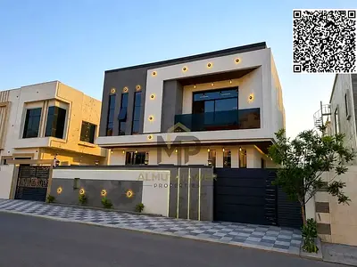 فيلا حديثة للبيع، تشطيبات فاخرة، رسوم التسجيل متضمنة، موقع متميز بجوار المسجد