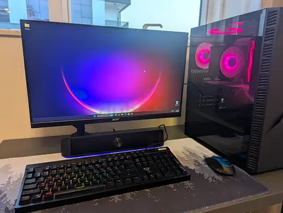 High-End Gaming PC Setup + Monitor for Sale – RX 6800 16GB | Windows 11 Pro