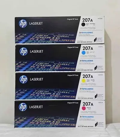 Set of 4 HP LaserJet 207A Original Toner Cartridges (CMYK) - Unused