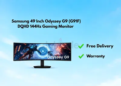 Samsung 49 Inch Odyssey G9 (G91F) DQHD 144Hz Gaming Monitor