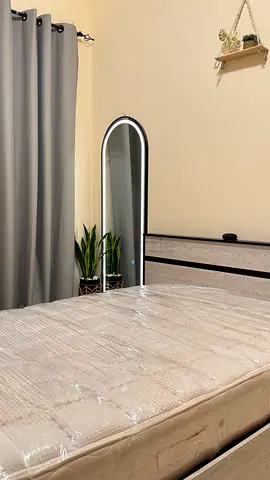 Queen size wooden bed frame and Premium Mattress