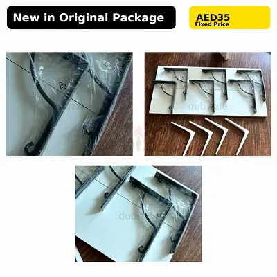 Steel black Brackets - IKEA still in original package