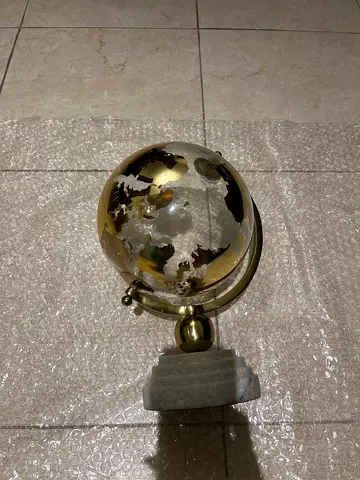 Golden Glass Decorative Globe