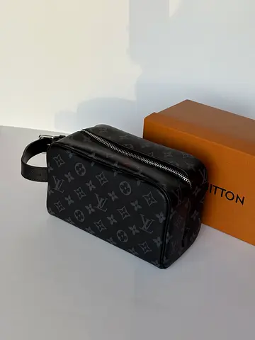 Louis Vuitton Monogram Eclipse Toiletry Pouch / Sling Bag - Black
