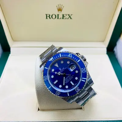 Rolex New Submariner 41mm White Gold Blue 2020 Box/Paper/Warranty #RL