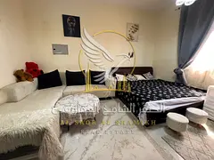 Luxury furnished studio with a spacious layout in a prime location at the lowest price, including al