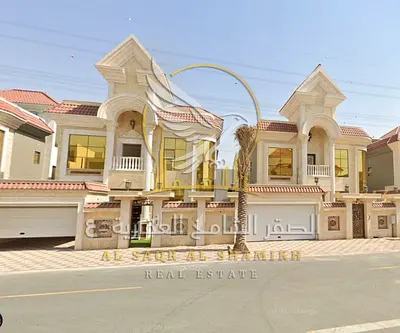 First occupancy villa with central air conditioning, covered parking, built-in wardrobes, and a rooftop terrace in Al Yasmin.