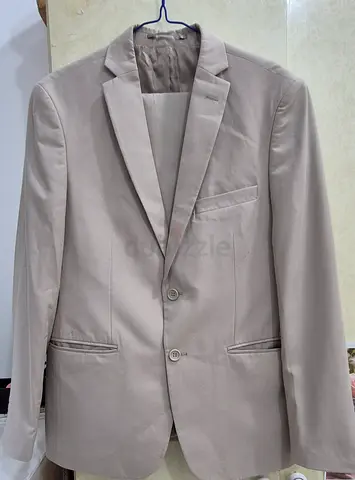 بدلة رجالية تركية Binnino لون بيج – مقاس 52 Slim Fit