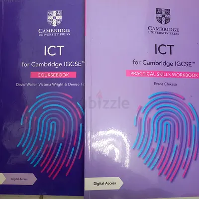 Cambridge IGCSE ICT Coursebook + Practical Skills Workbook (2 books) - Good condition