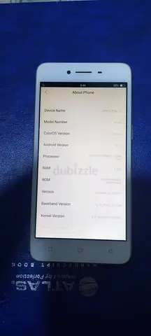 Used white Oppo smartphone - working, screen on, good condition