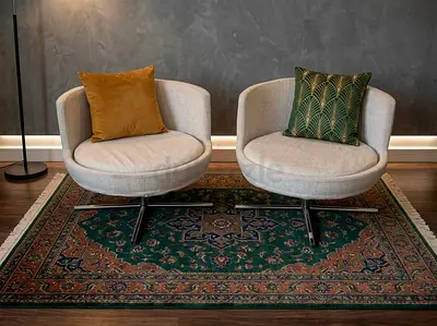Round swivel lounge chairs By Alp Nuhoglu