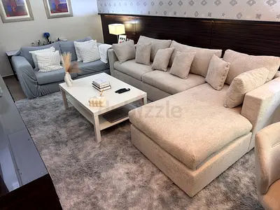 Brand New High-End Sofa Set with Elegant Fabric Upholstery and Comfortable Seating Design
