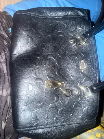 This is a black Coach Stanton Carryall