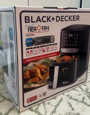 جديدة Brand new 12 in 1 Digital Air Fryer with Window 4.5 L 1500 W AF4500-B5 Black