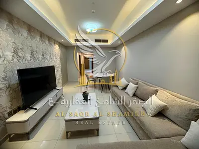 Fully furnished apartment for annual rent in Gulfa Tower with one bedroom, two bathrooms, balcony, gym, pool, kids area and private parking.