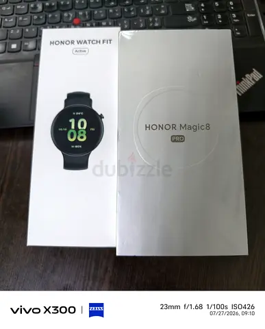 Honor Magic8 Pro phone + Honor Watch Fit — unopened boxes, UAE