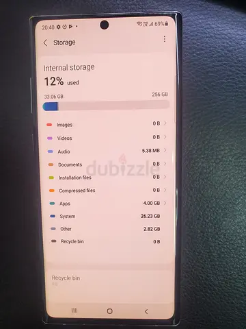 Samsung Galaxy phone 256GB - Good working condition, screen intact