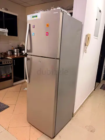 Silver Top-Freezer Refrigerator - Good Working Condition
