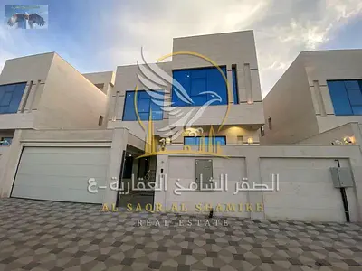 First occupancy villa in Al Yasmin area central air conditioning, built-in wardrobes covered indoor parking super deluxe finishing