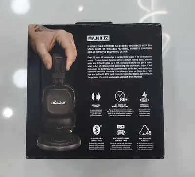 MARSHALL HEADPHONE MAJOR IV WIRELESS BROWN