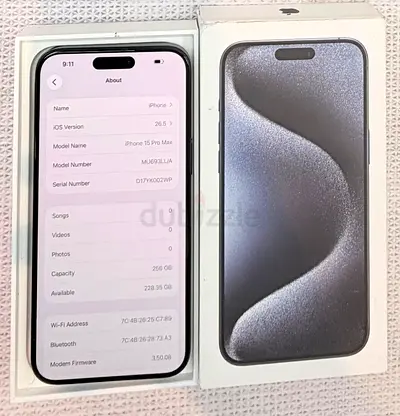 iPhone 15 Pro Max  - brand new  Condition-both E sim