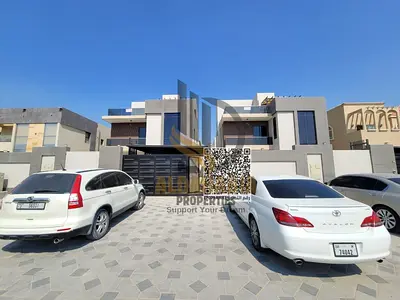 للإيجار السنوي | فيلا سمارت فاخرة مفروشة بالكامل – المويهات 1، عجمان 🏡 فيلا استثنائية بتقنيات المنزل الذكي وتشطيبات فندقية خمس نجوم، مصممة لتوفر أعل