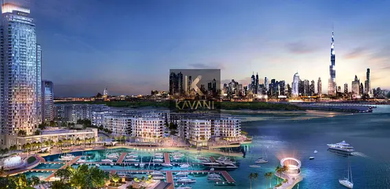 Burj khalifa view | Elegant Apartment | Luxury Waterfront View | The Cove II Building 9