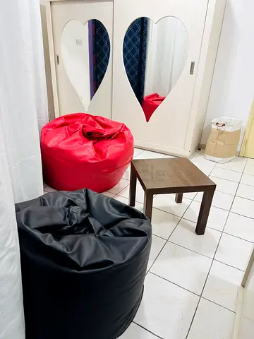 Karama fully furnished Family/ couple room with separate balcony smart TV /fridge