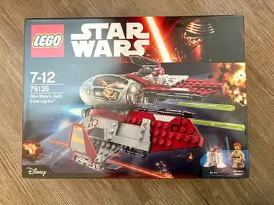 BARGAIN BRAND NEW RARE LEGO 75135 STAR WARS OBI WAN’S JEDI INTERCEPTOR