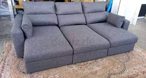 Excellent condition IKEA esklstuna lshape sofa bed dark grey
