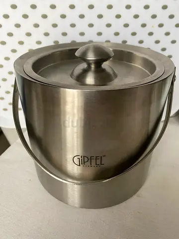 Stainless Steel Ice Bucket with Lid and Handle - GIPFEL