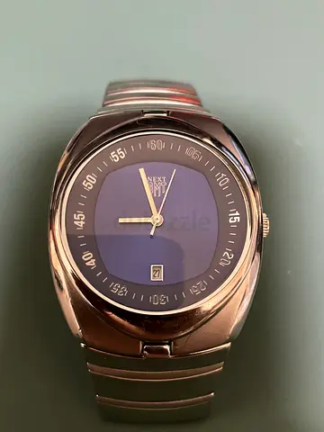 Next Mens Stainless Steel Analog Wristwatch with Date Display