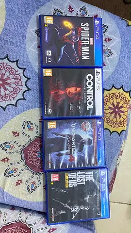 Bundle of PS4/PS5 Compatible Action Games – Spider-Man, Control, Uncharted, The Last of Us