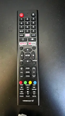 Videocon Smart TV Accessories – Remote, Table Stand Legs Original Box (Like New)