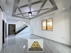 Villa for rent in Al Amerah, Ajman. 5 bedrooms, majlis, living room, and master maid room. Prime loc
