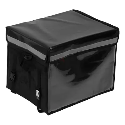 Insulated Thermal Delivery Bag / Food Courier Box - Large, Black