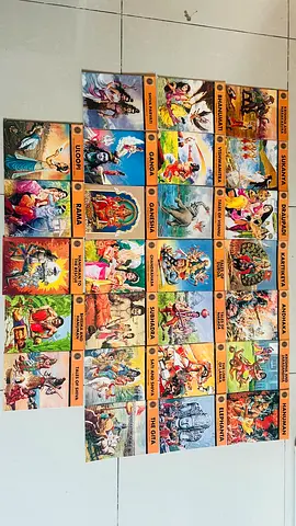 Set of 24 Illustrated Mixed Story Books (English) - Good Condition