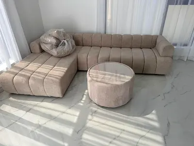 Luxury Brand New Sofa Set with Spacious Seating for Family Gatherings and Daily Relaxation